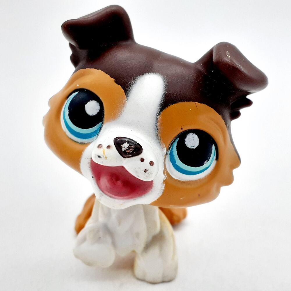 Hasbro Littlest Pet Shop Brown Dog Mini Vinyl Figure LPS Animal Collectible